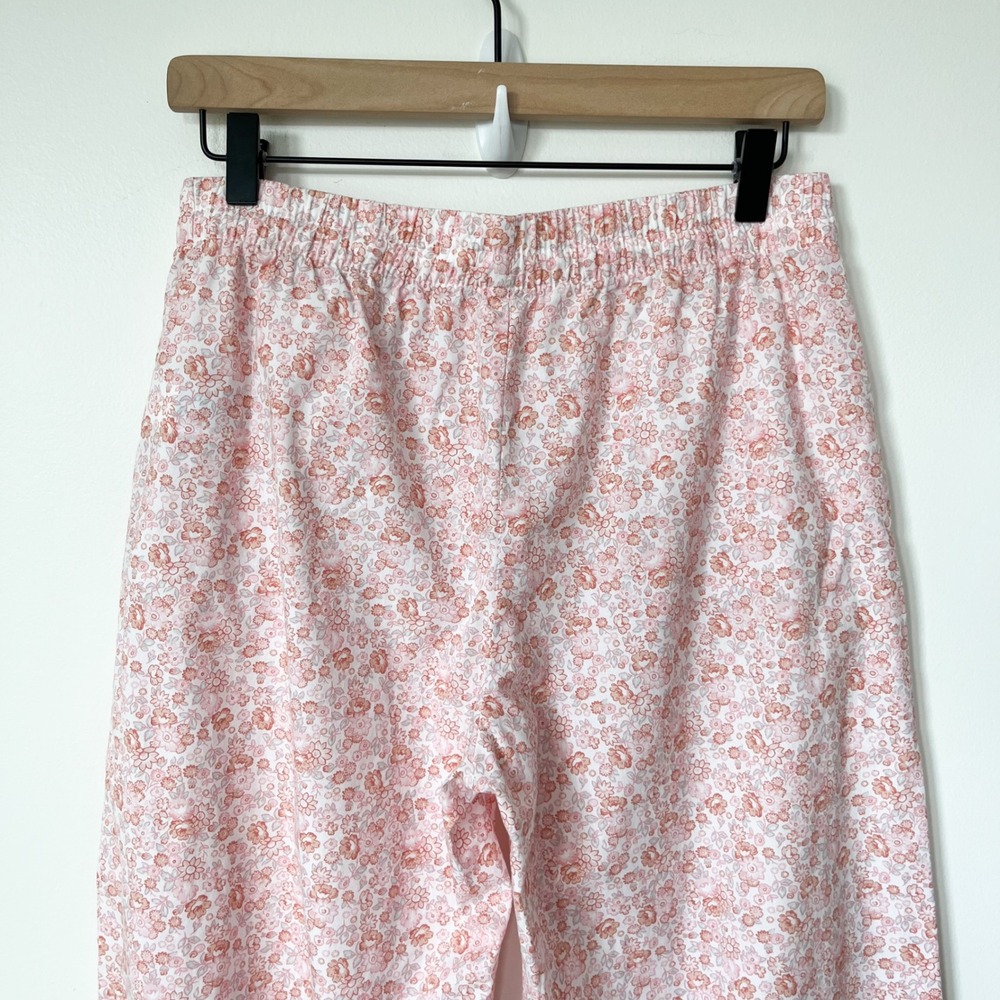 Love by Gap Cotton Poplin Floral Pajama Pants Womens Small Pink - Picture 6 of 13